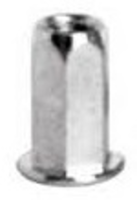 Steel Large Head Open End Full Hexagon Rivet Nut